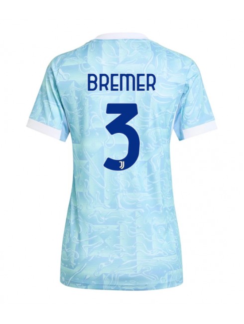 Juventus Gleison Bremer #3 Auswärtstrikot für Frauen 2025-26 Kurzarm Juventus Gleison Bremer #3 Auswärtstrikot für Frauen 2025-26 Kurzarm